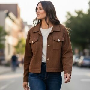 Steve Madden Brown Suede Crop Jacket NWT Size XL